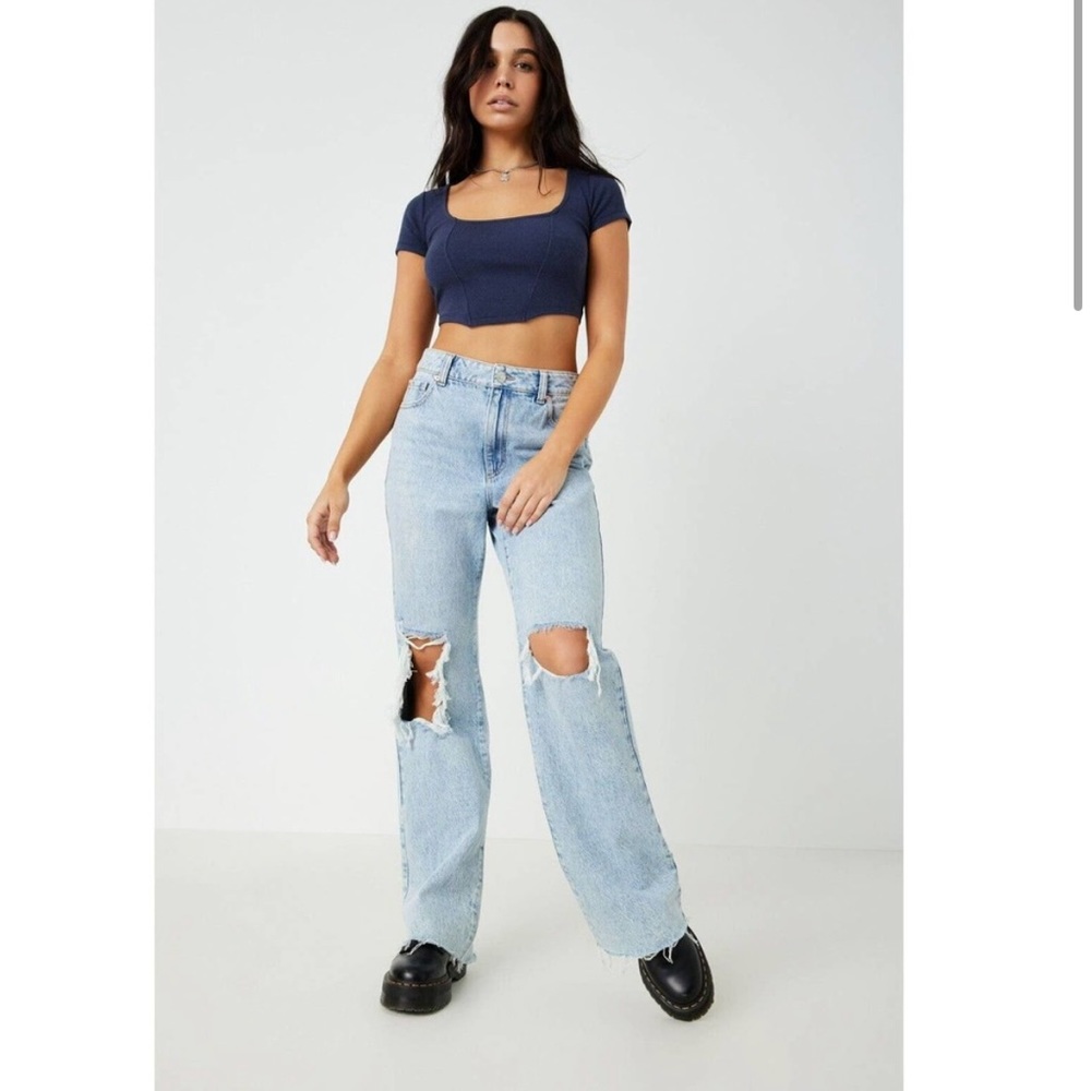 NWT Garage 90’s Straight Droit Annes Jeans (Size: 0, 24)